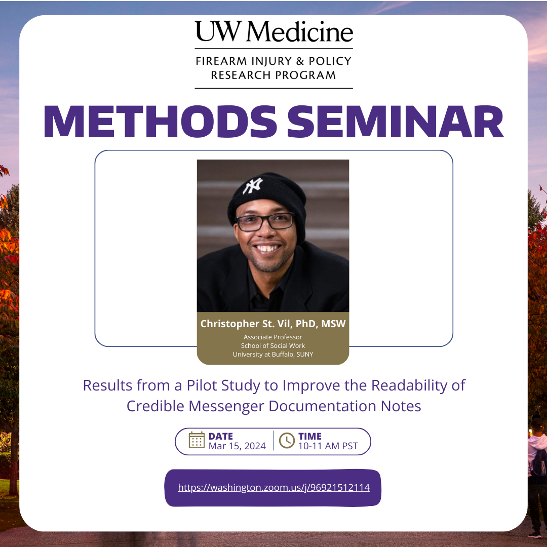 Flyer for March Methods Seminar